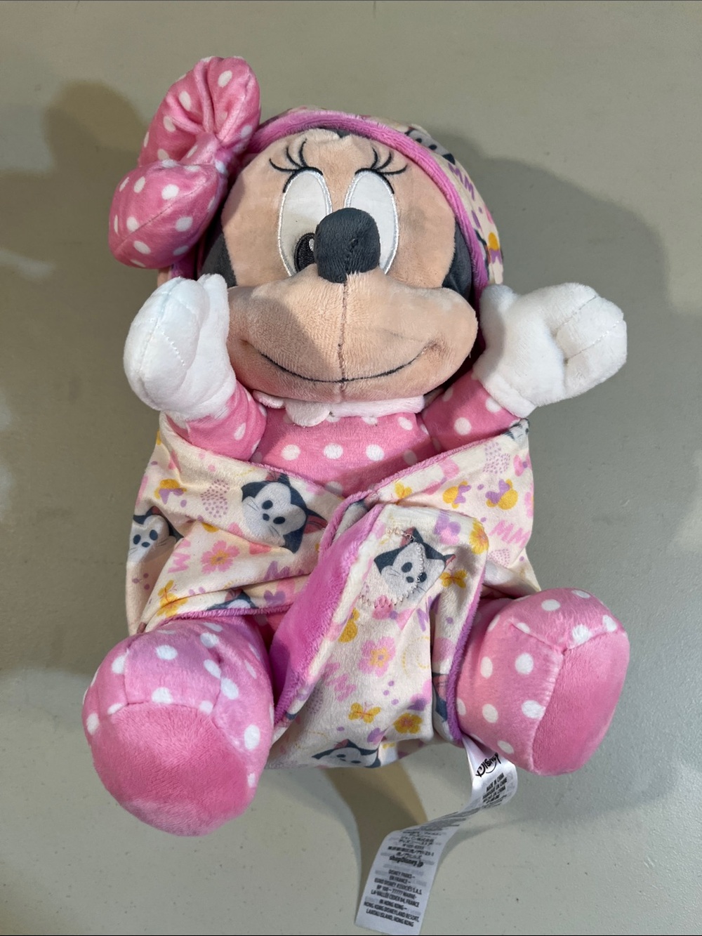 Disney Minnie Mouse Plush in Pink and White Polka Dot Outfit